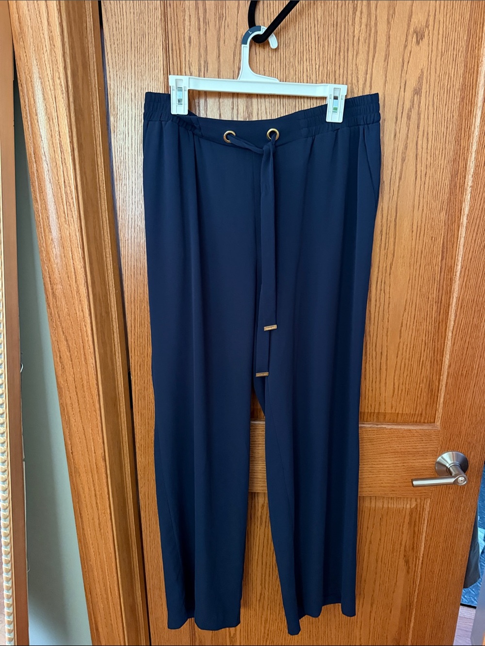 Women’s  Navy Drawstring Dress Pants